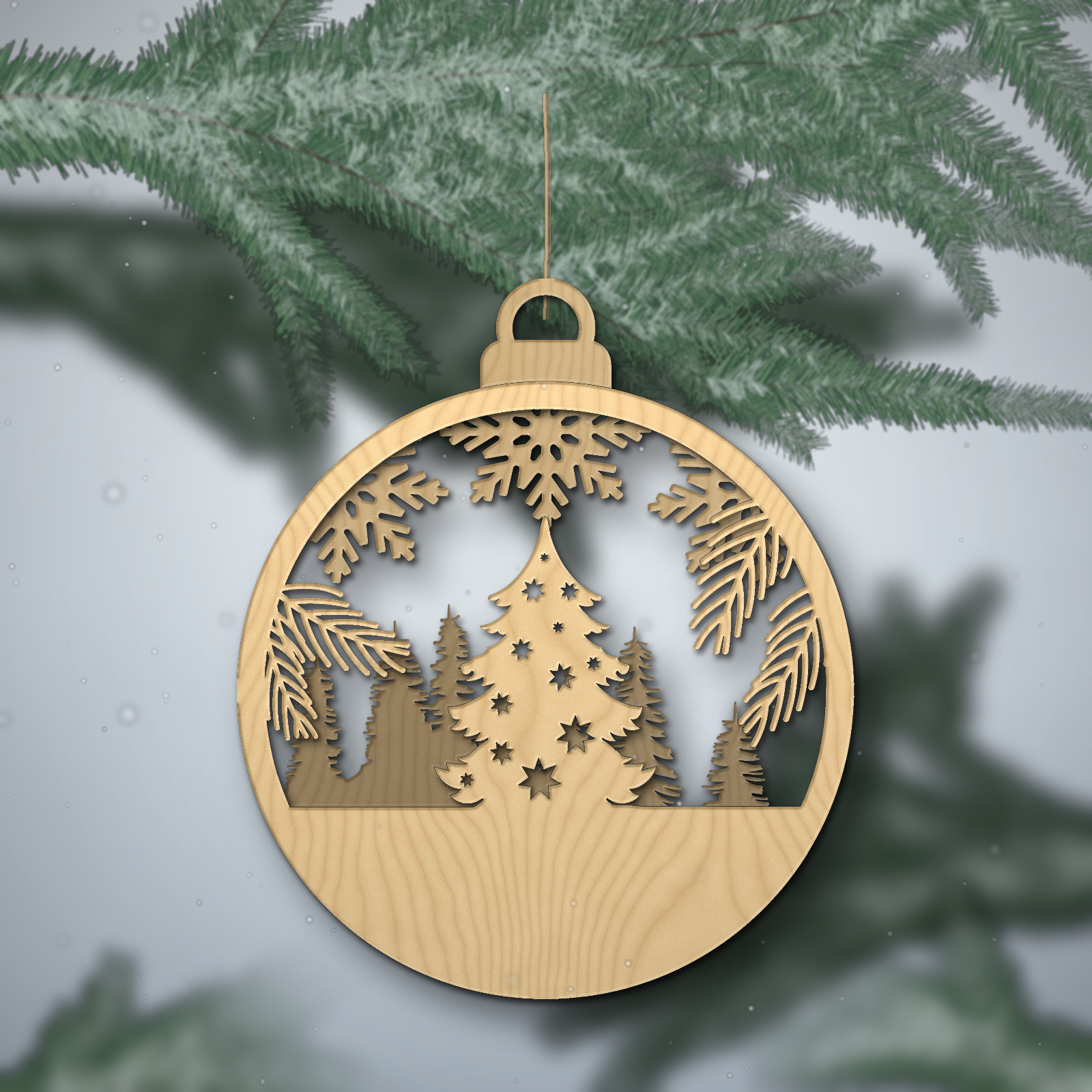 Pallina multistrato "Albero di Natale"