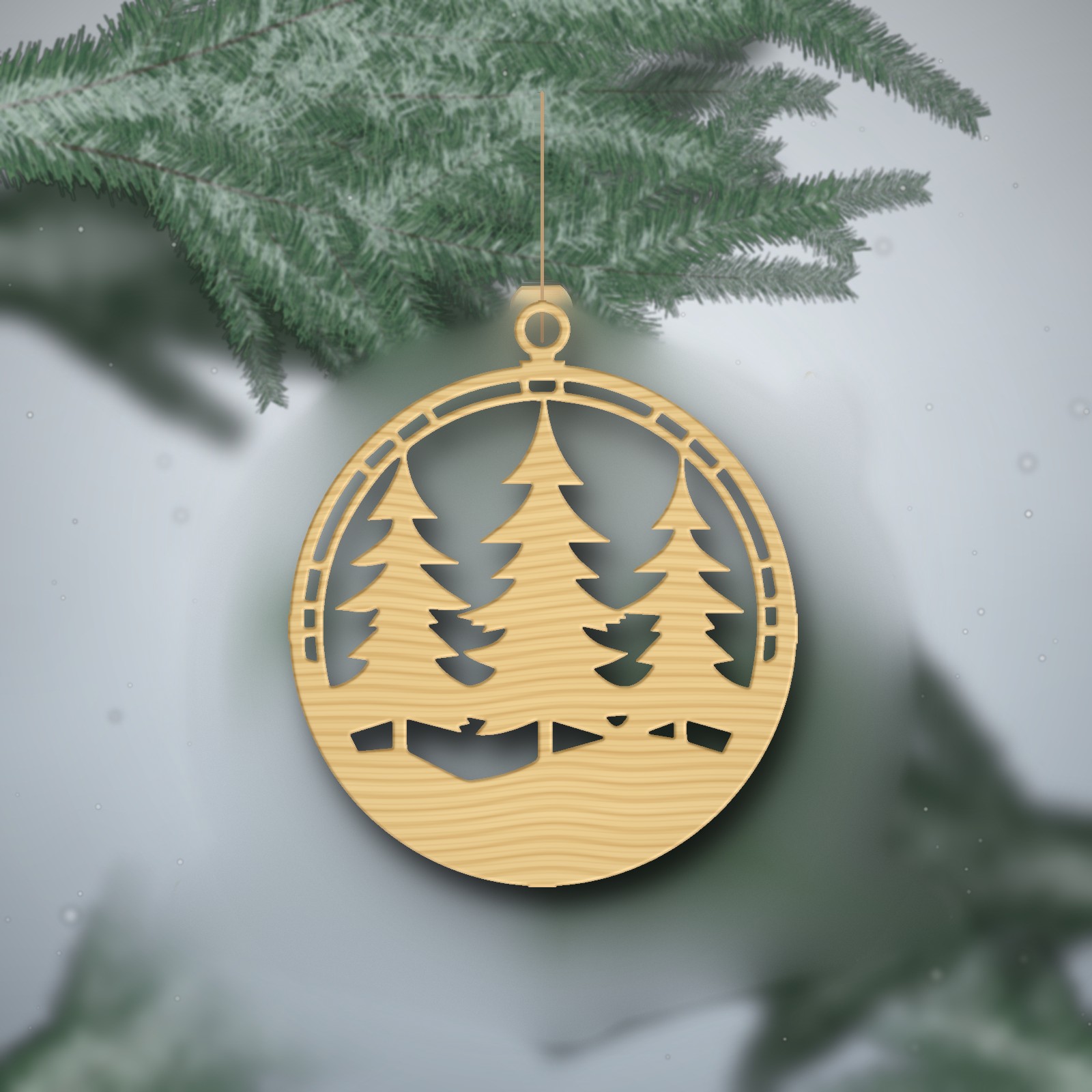 Pallina "Pineta Innevata"