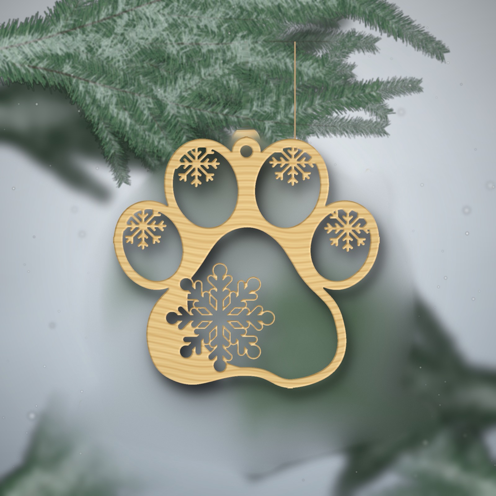 Decorazione "Zampa di Neve"