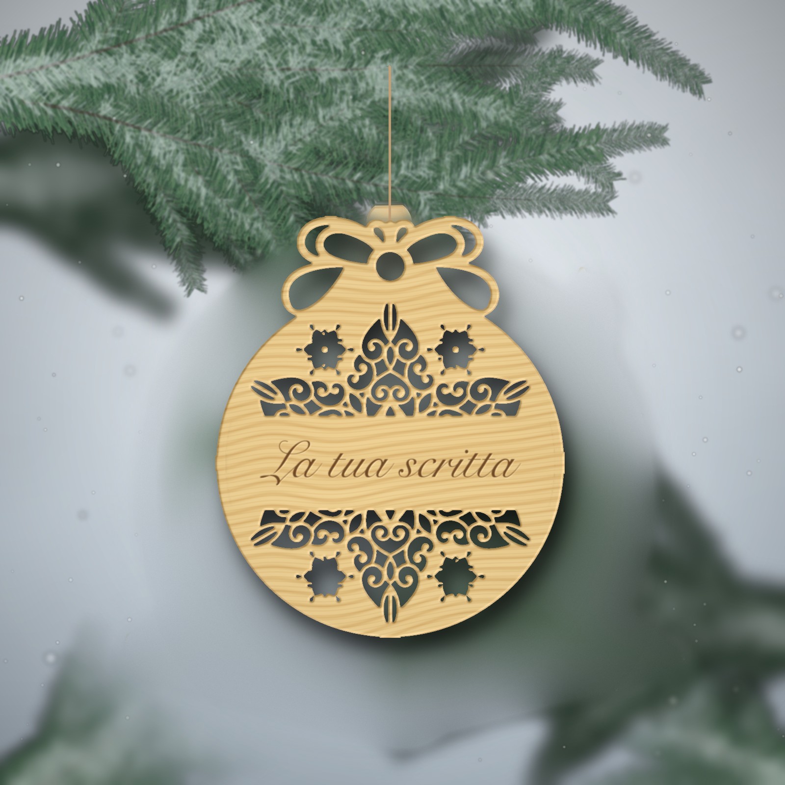 Pallina "Mandala Natalizio" Personalizzata