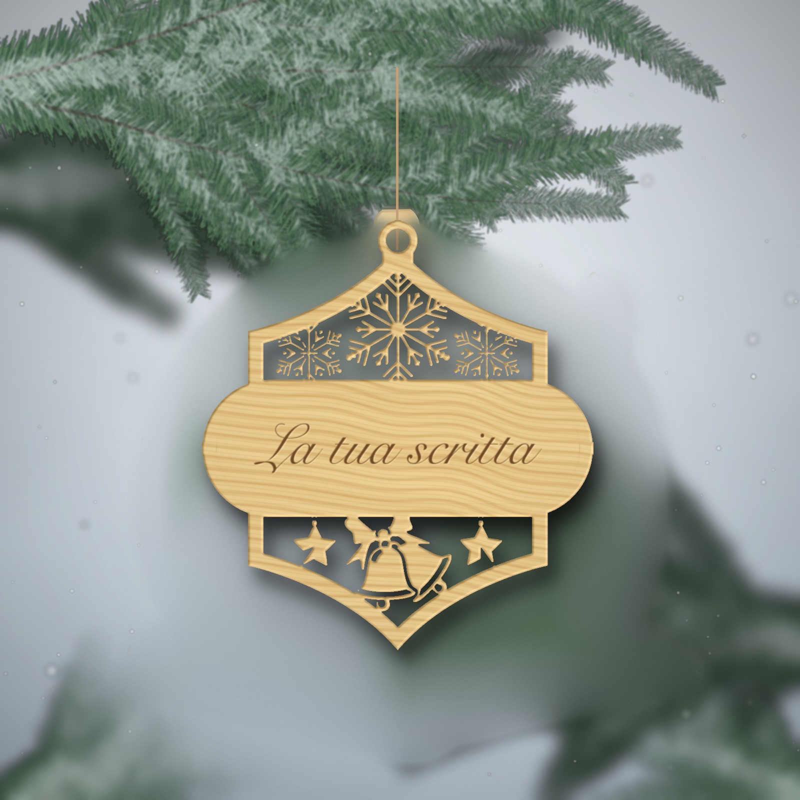 Pallina "Campanelle e Stelle" Personalizzata