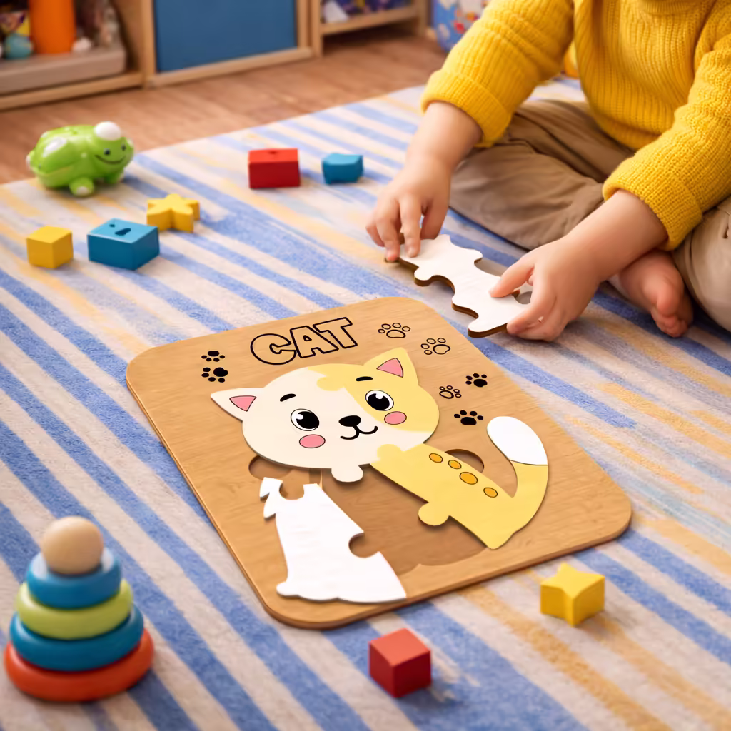 Gatto in legno, educativo